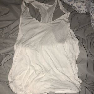 Victoria secret white ripped tank